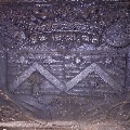 Azur chevron trefles et gerbe