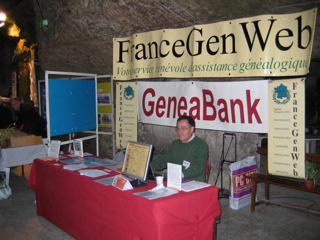 Saumur 2008- Le stand FranceGenWeb