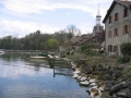 Yvoire et son charmant clocher, est située sur les rives du Léman, en Haute Savoie