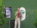 Edouard Bouyé, directeur des archives du cantal, inaugure le salon