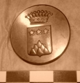 Bouton au blason  Etoiles et triangles